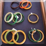 Bakelite bangle bracelets.
